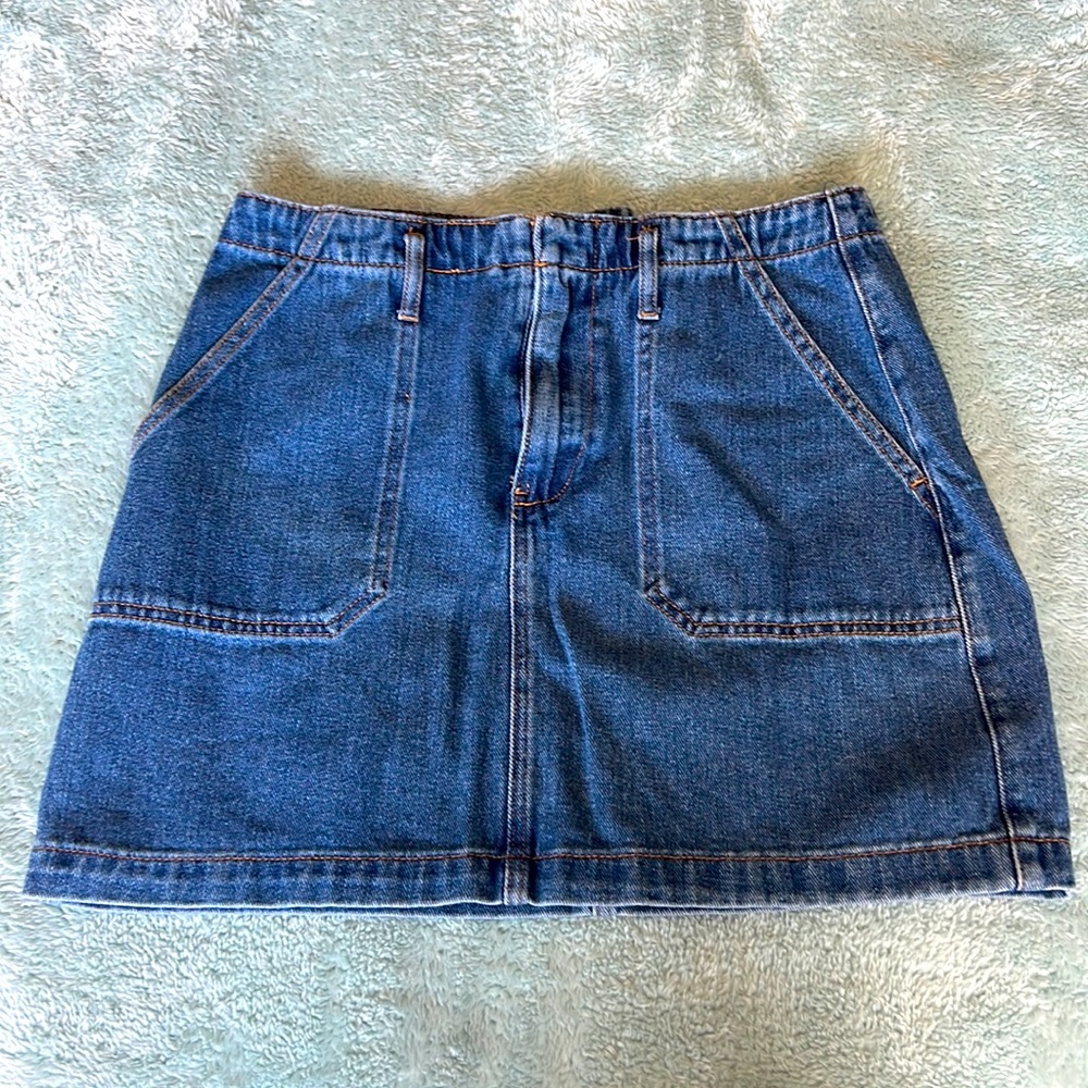 Jean tight mini skirt